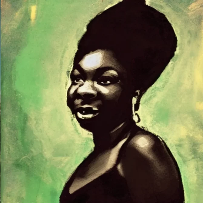 Nina Simone in the style of Francisco de Goya     5